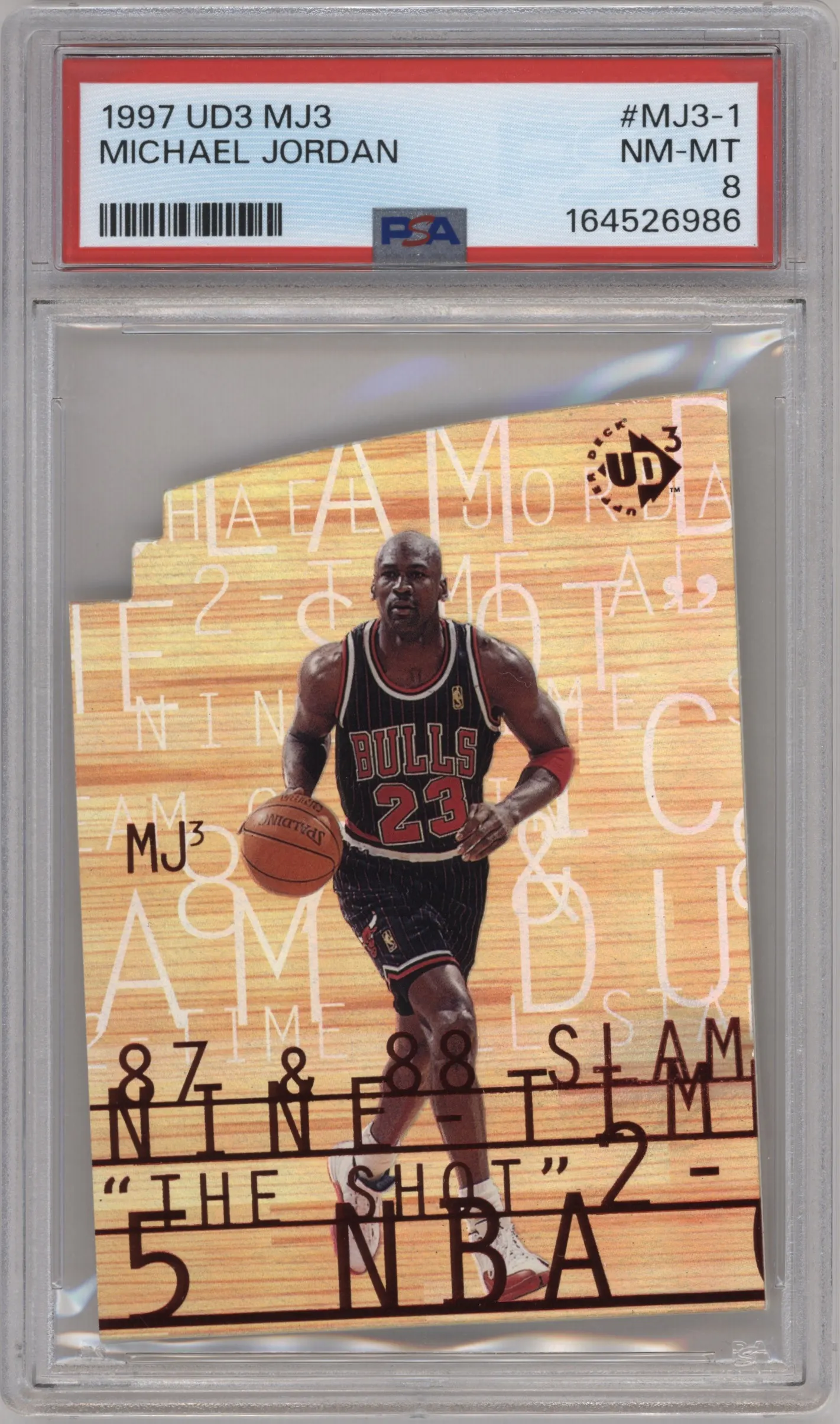 1997 Upper Deck UD3 MJ3 Michael Jordan #MJ3-1 PSA 8