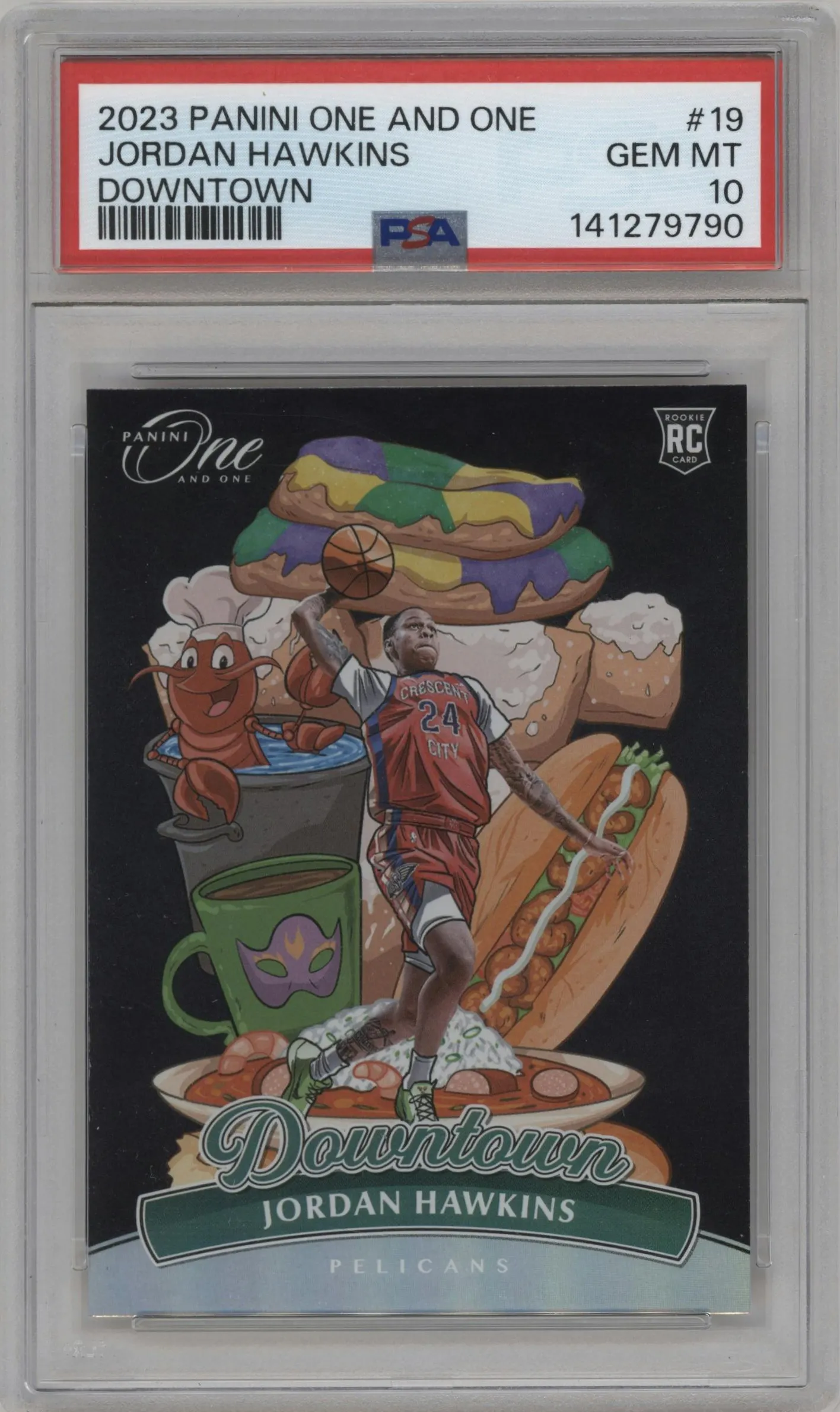 2023 Panini One and One Downtown Jordan Hawkins #19 PSA 10