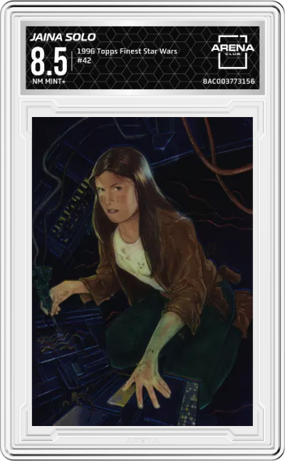 1996 Topps Finest Star Wars Jaina Solo #42 ARENA CLUB 8.5
