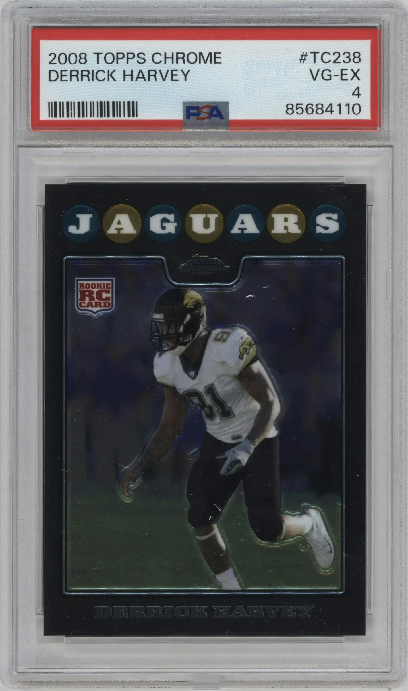 2008 Topps Chrome Derrick Harvey #TC238 PSA 4