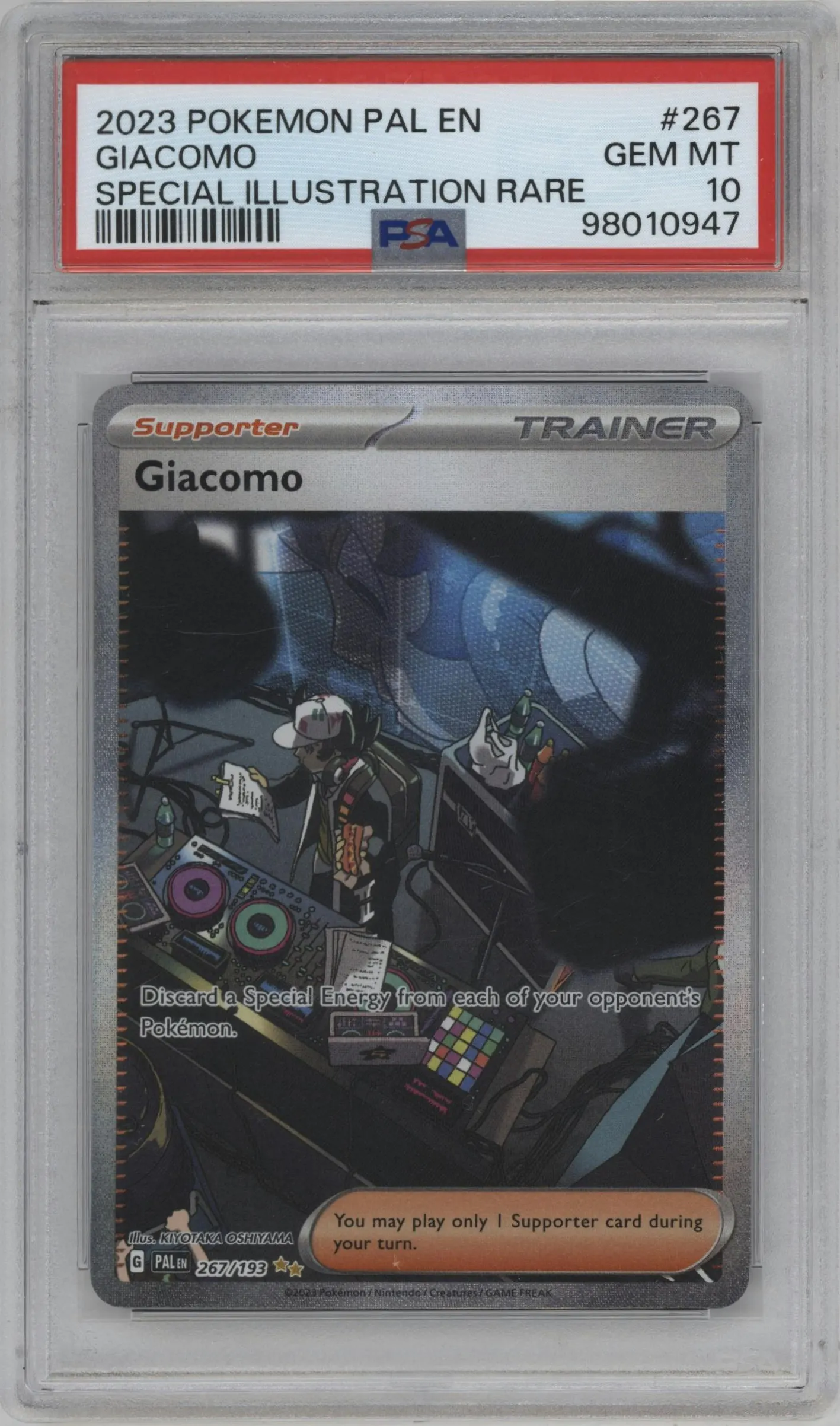 2023 Pokemon SV Paldea Evolved Giacomo #267 PSA 10
