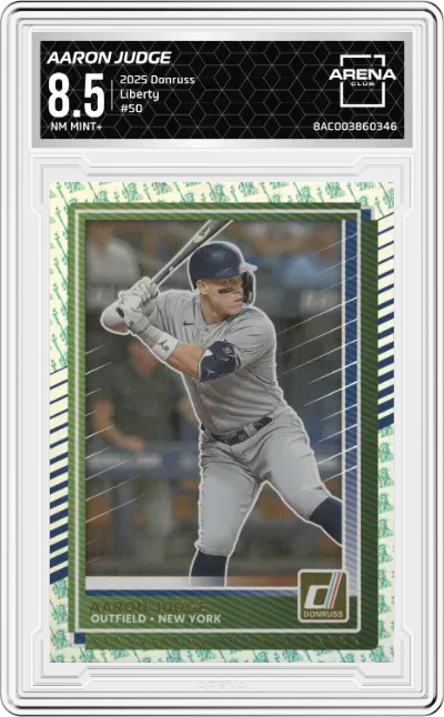 2025 Donruss Aaron Judge Liberty ARENA CLUB 8.5