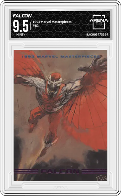 1993 SkyBox Marvel Masterpieces Falcon ARENA CLUB 9.5