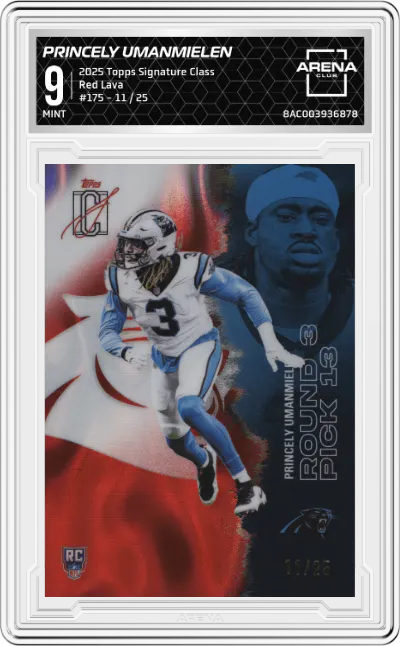 2025 Topps Signature Class Princely Umanmielen Red Lava #175 ARENA CLUB 9