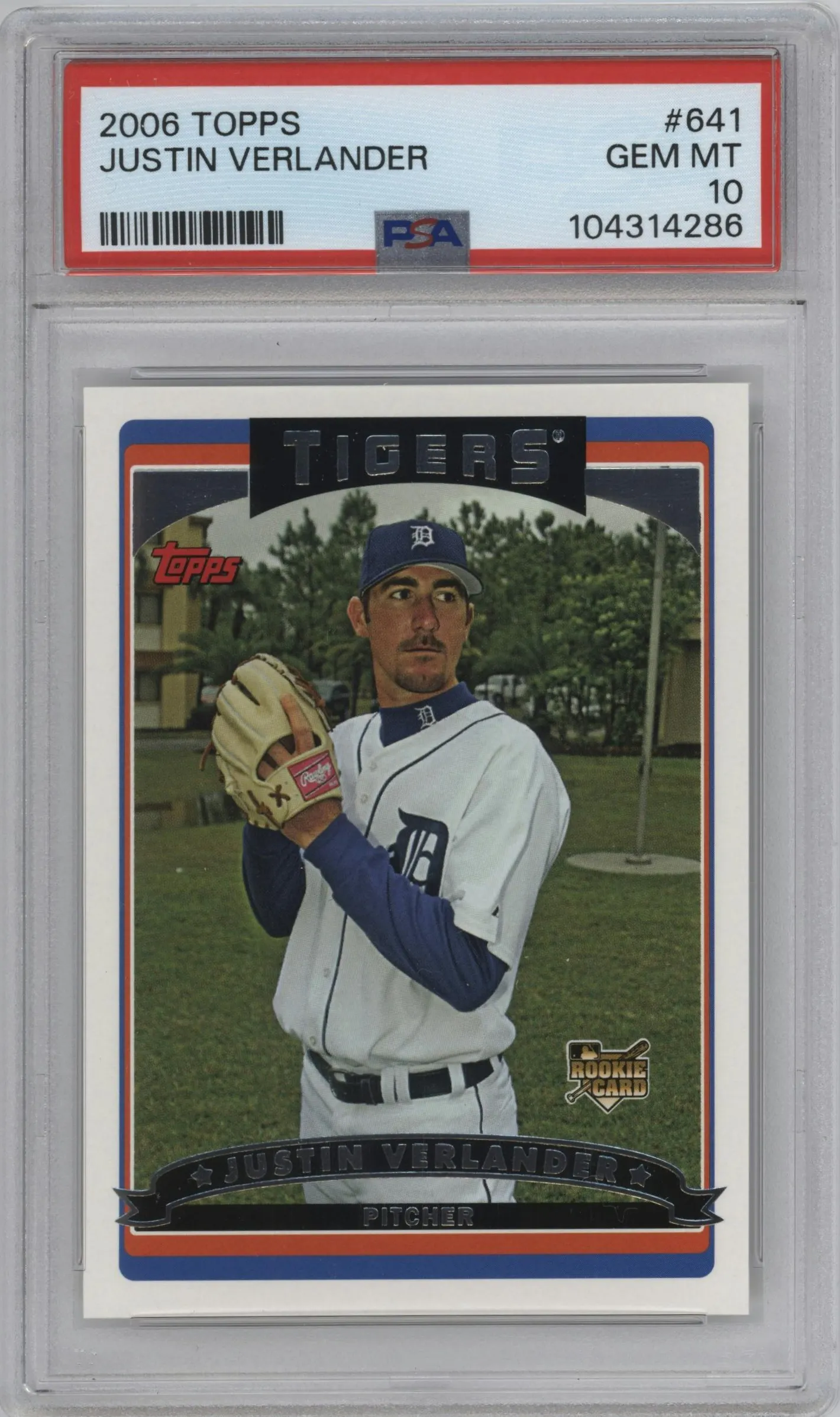 2006 Topps Justin Verlander #641 PSA 10