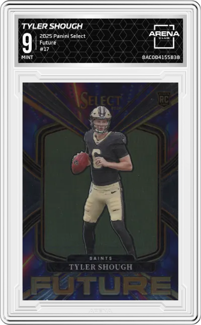 2025 Panini Select Future Tyler Shough #17 ARENA CLUB 9