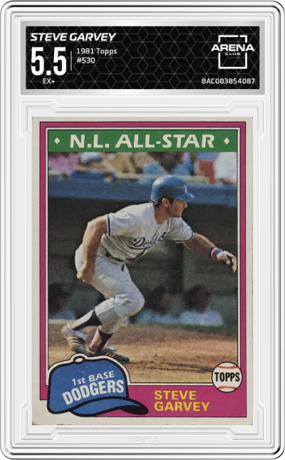 1981 Topps Steve Garvey ARENA CLUB 5.5