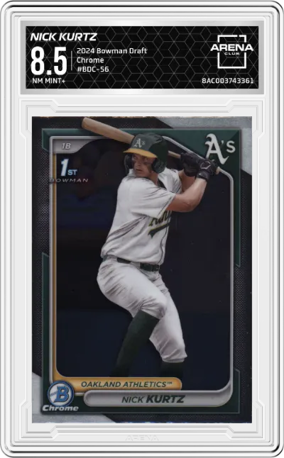 2024 Bowman Draft Chrome Nick Kurtz ARENA CLUB 8.5