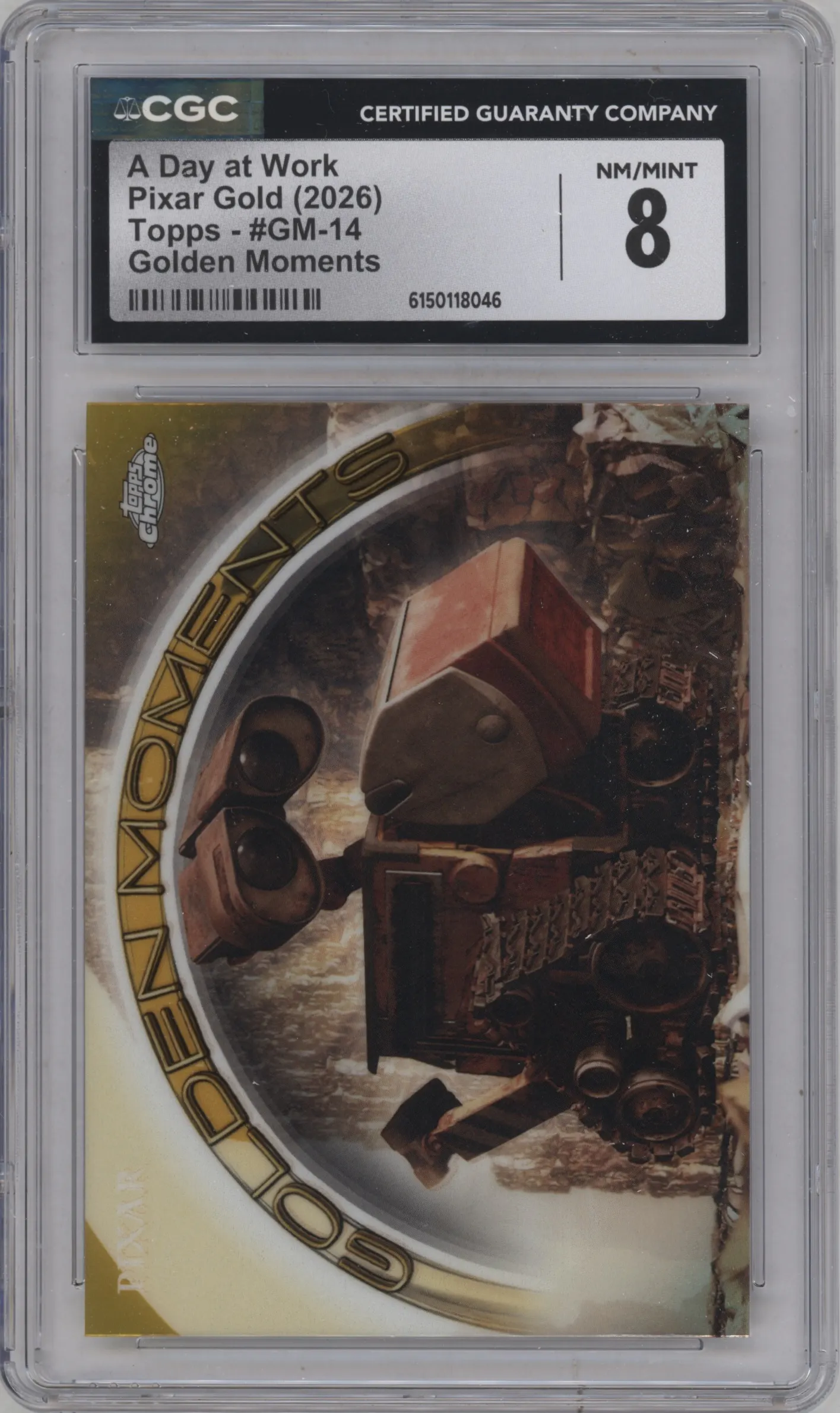 2025 Topps Pixar Gold Golden Moments A Day at Work #GM-14 CGC 8