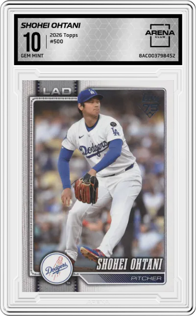 2026 Topps Shohei Ohtani #500 ARENA CLUB 10