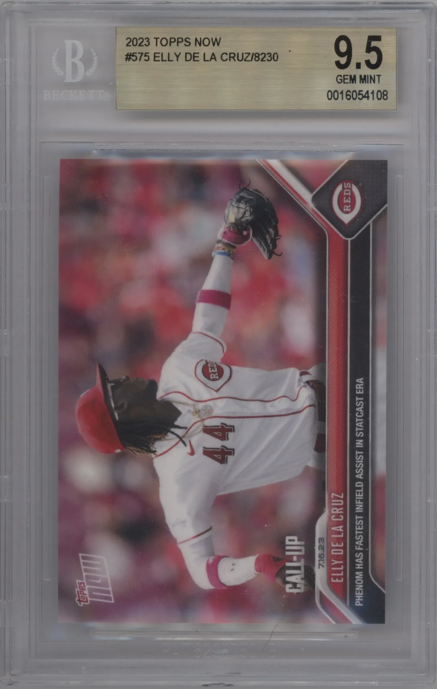 2023 Topps Now Elly De La Cruz #575 BGS 9.5