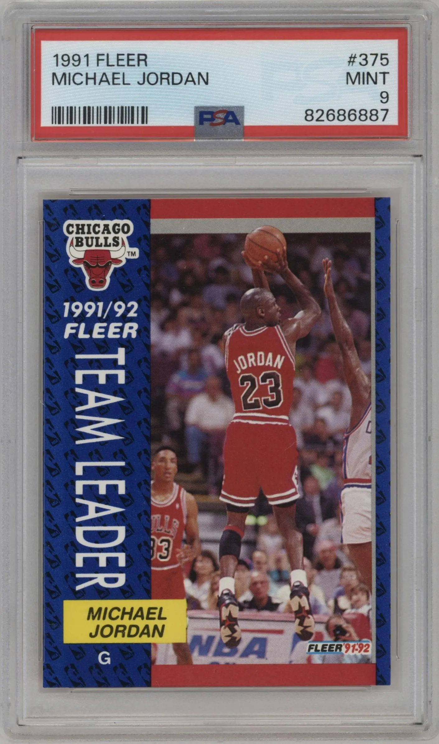 1991 Fleer Michael Jordan #375 PSA 9