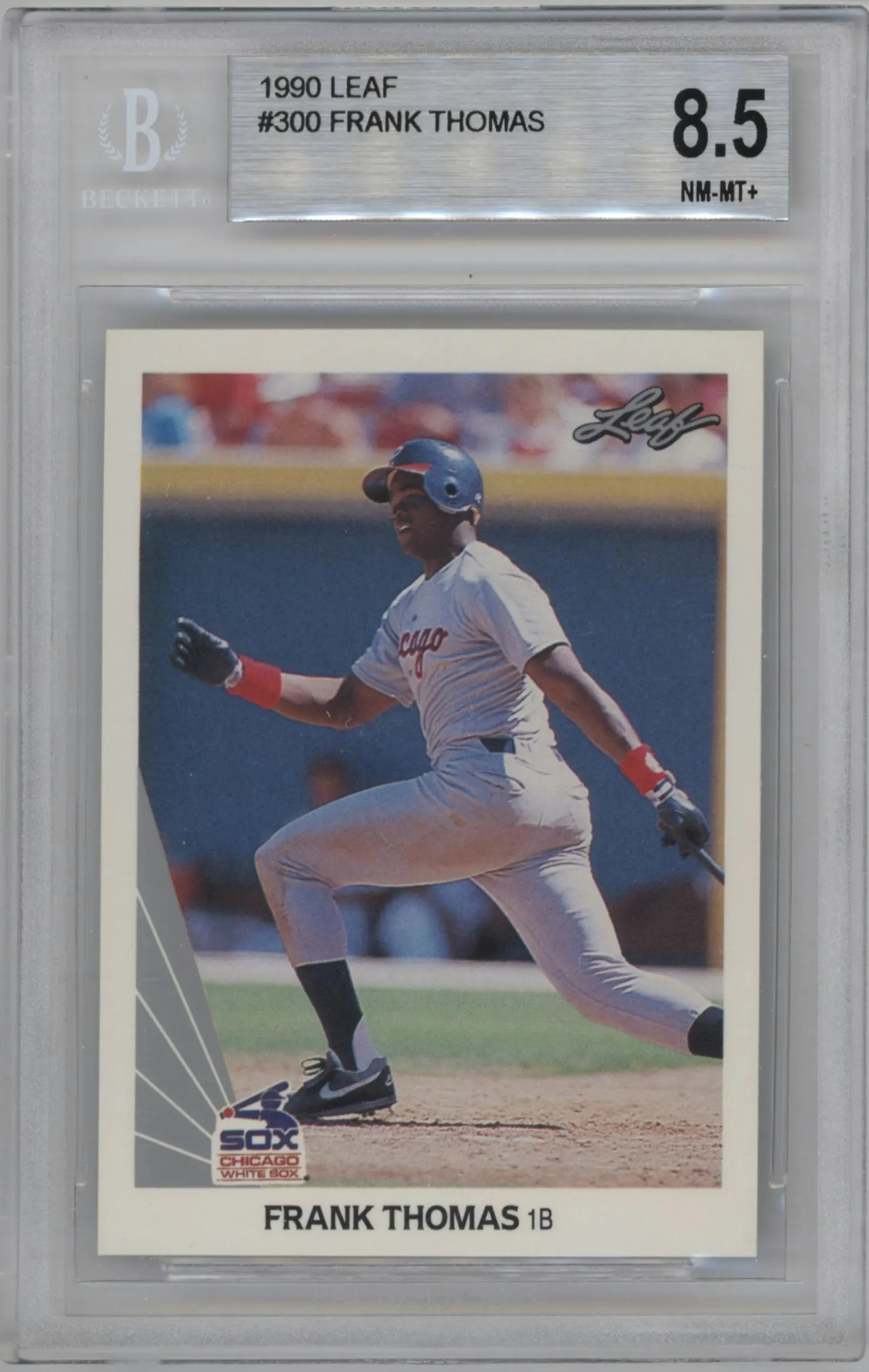1990 Leaf Frank Thomas #300 BGS 8.5