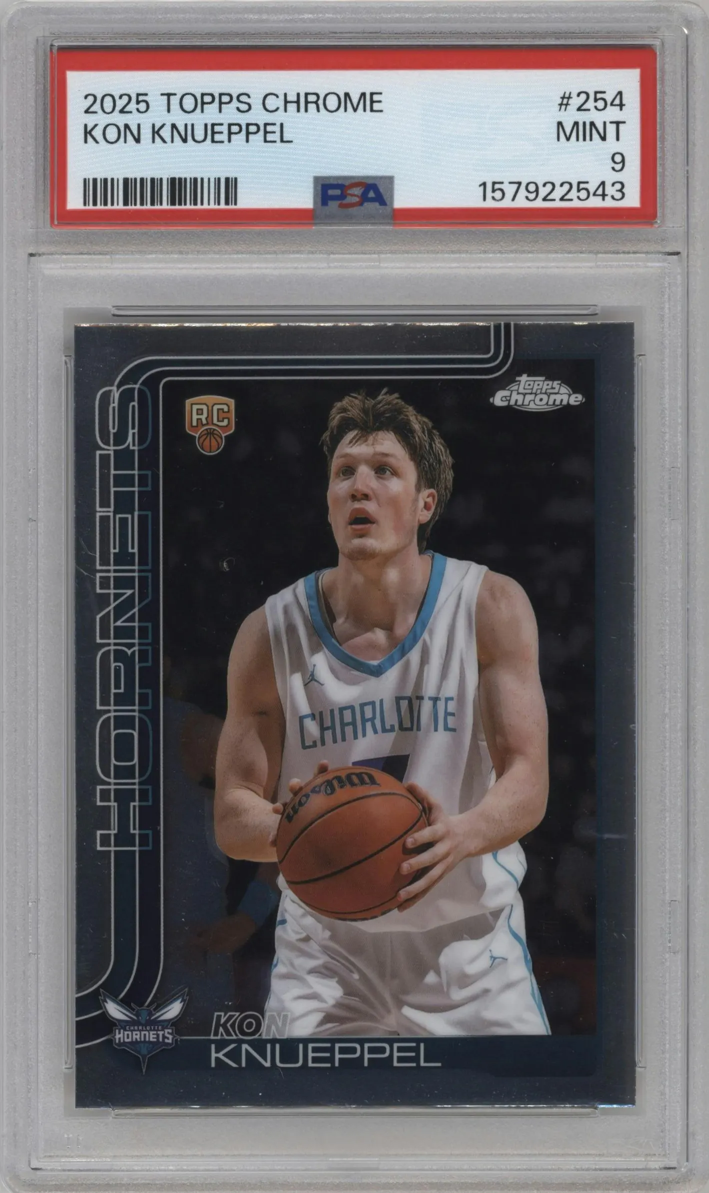 2025 Topps Chrome Kon Knueppel #254 PSA 9