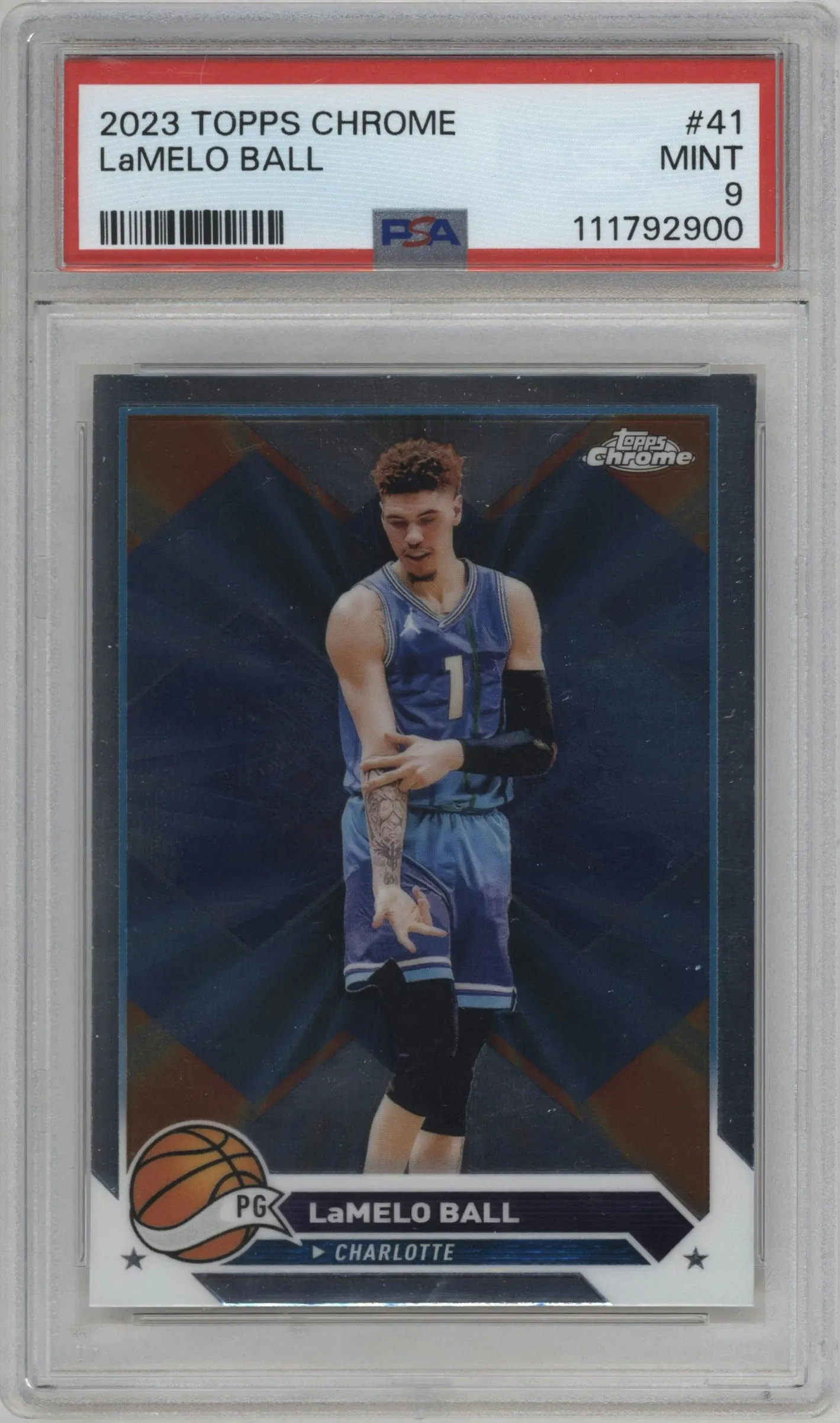 2023 Topps Chrome LaMelo Ball #41 PSA 9