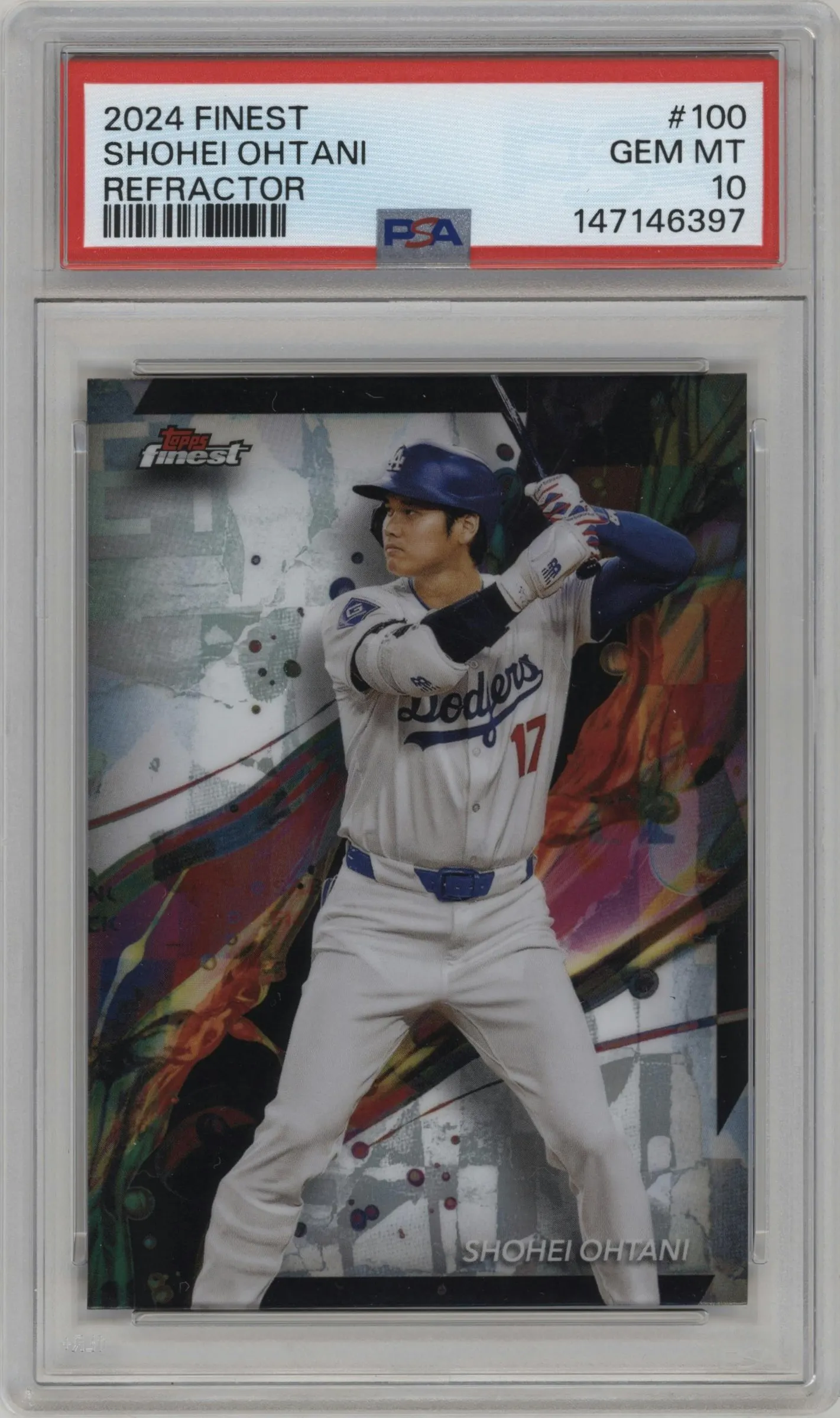 2024 Topps Finest Shohei Ohtani Refractor PSA 10