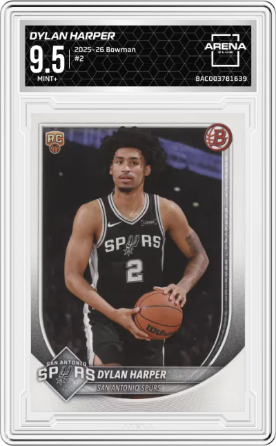 2025 Bowman Dylan Harper #2 ARENA CLUB 9.5