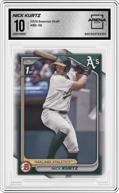 2024 Bowman Draft Nick Kurtz #BD-56 ARENA CLUB 10