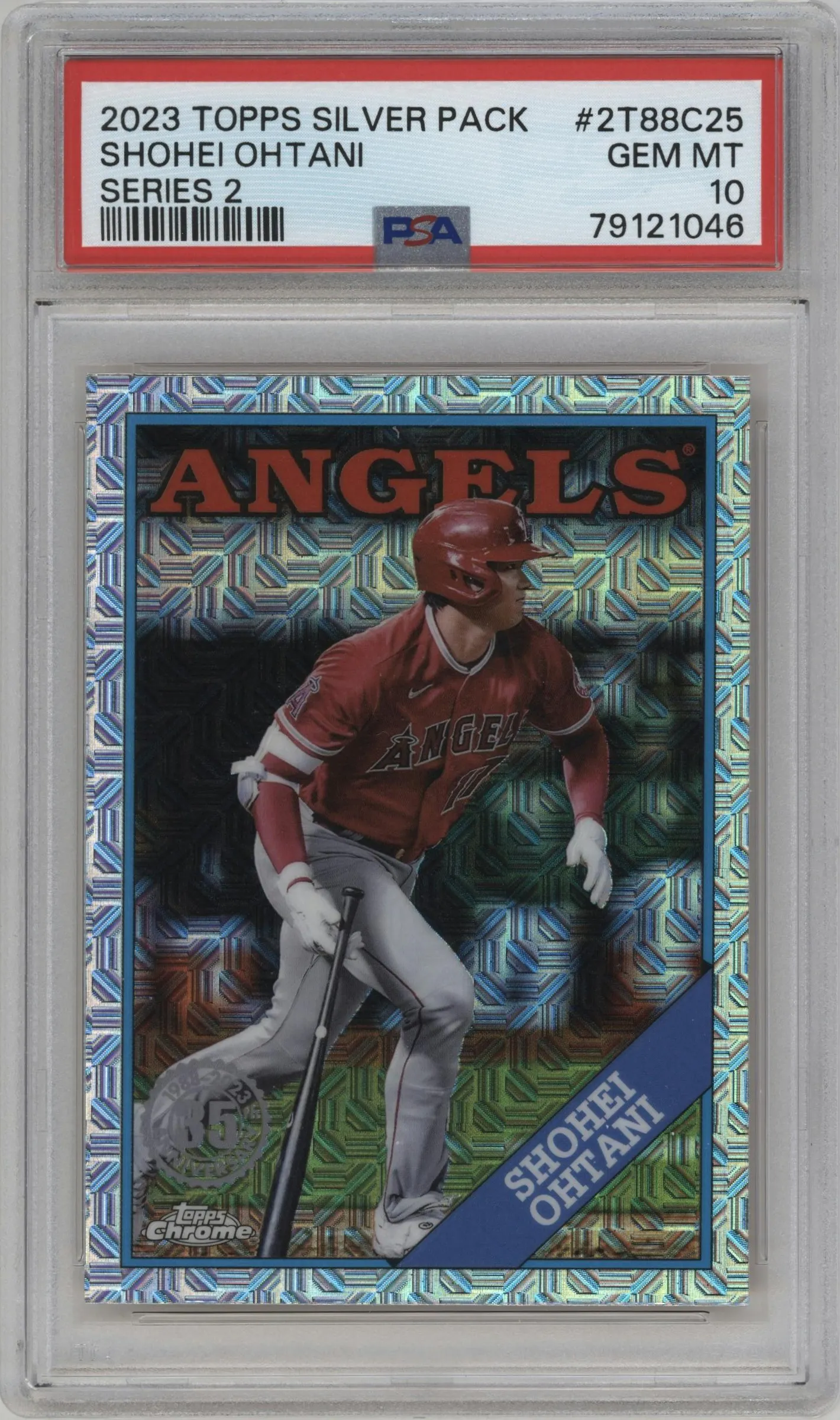 2023 Topps Silver Pack 1988 Topps Shohei Ohtani #2T88C-25 PSA 10