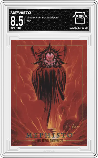 1992 SkyBox Marvel Masterpieces Mephisto ARENA CLUB 8.5