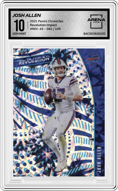 2021 Panini Chronicles Revolution Josh Allen Impact #REV-43 ARENA CLUB 10