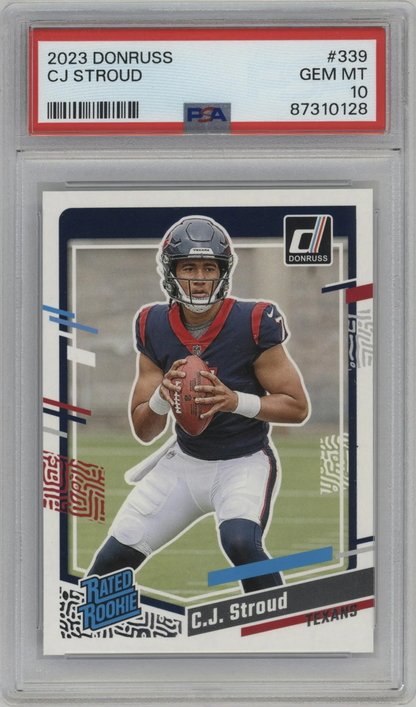 2023 Panini Donruss Rated Rookie C.J. Stroud #339 PSA 10