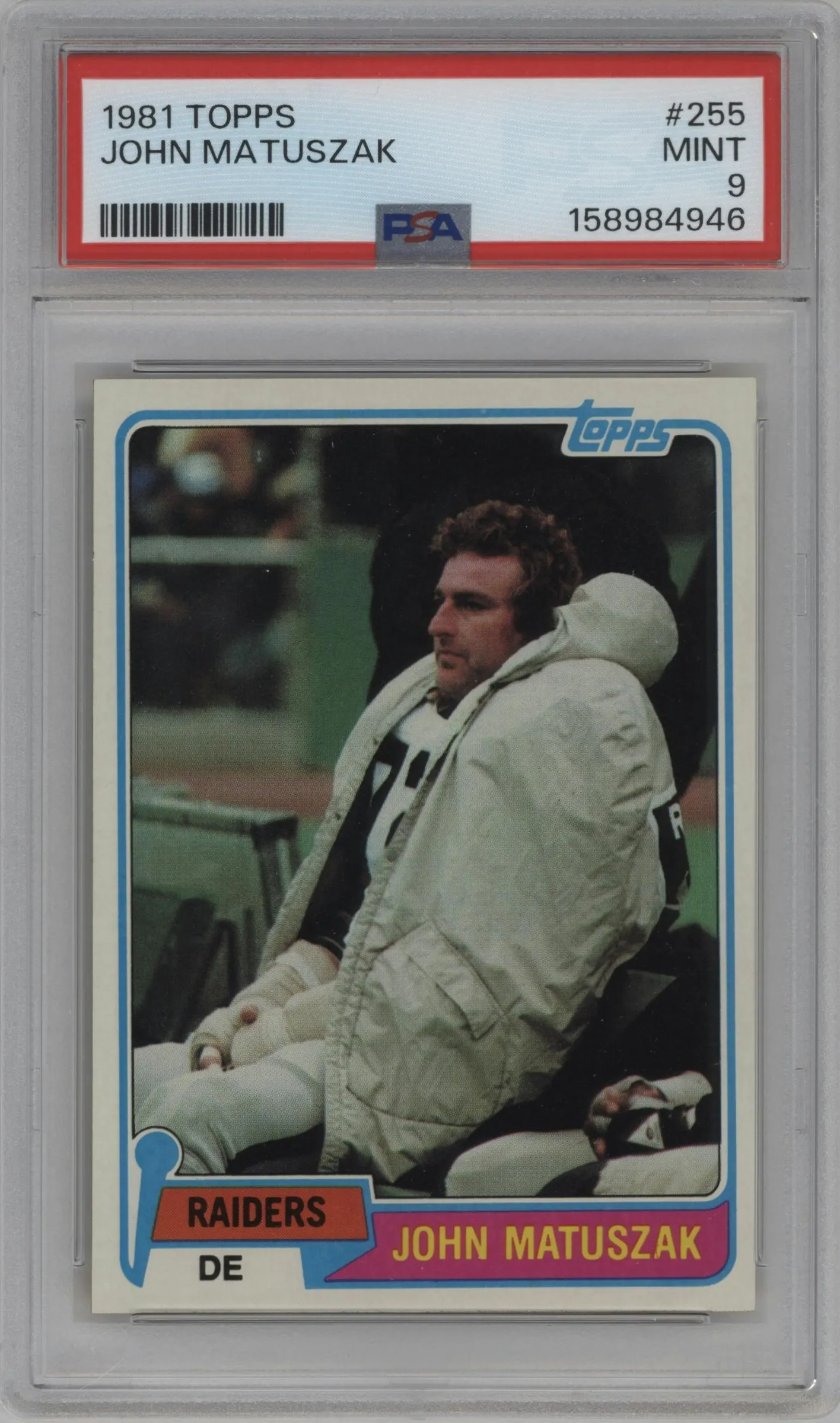 1981 Topps John Matuszak #255 PSA 9