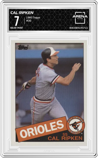 1985 Topps Cal Ripken #30 ARENA CLUB 7