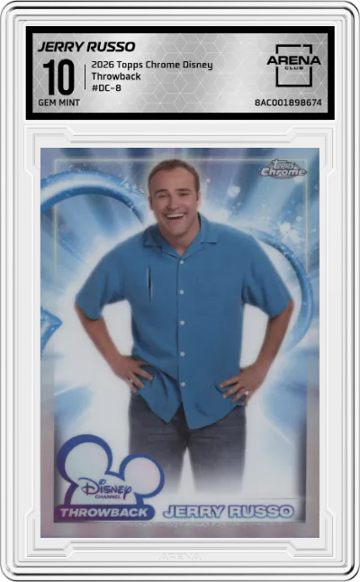 2026 Topps Chrome Disney Throwback Jerry Russo #DC-8 ARENA CLUB 10
