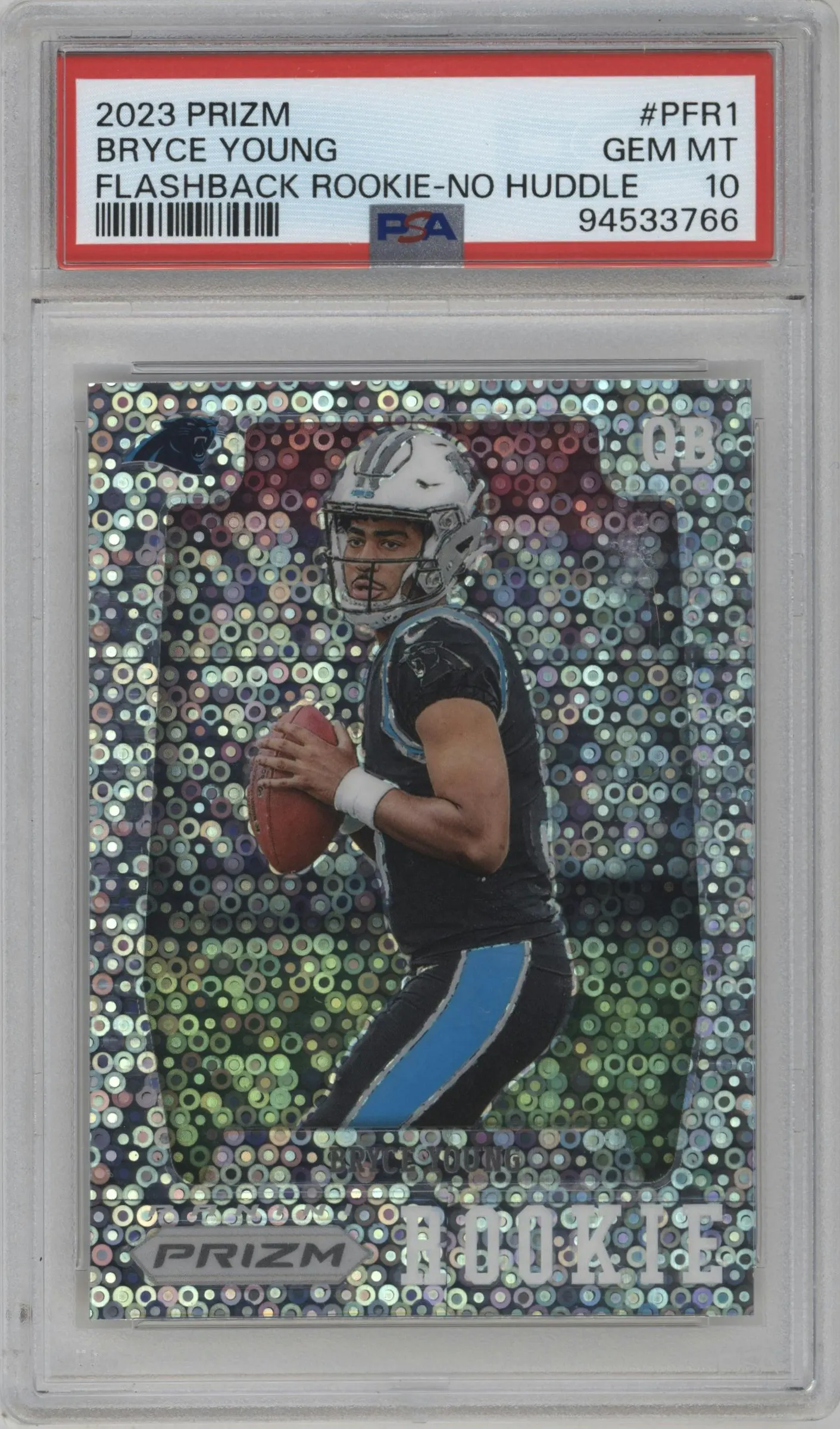 2023 Panini Prizm Flashback Rke. Bryce Young No Huddle #PFR-1 PSA 10
