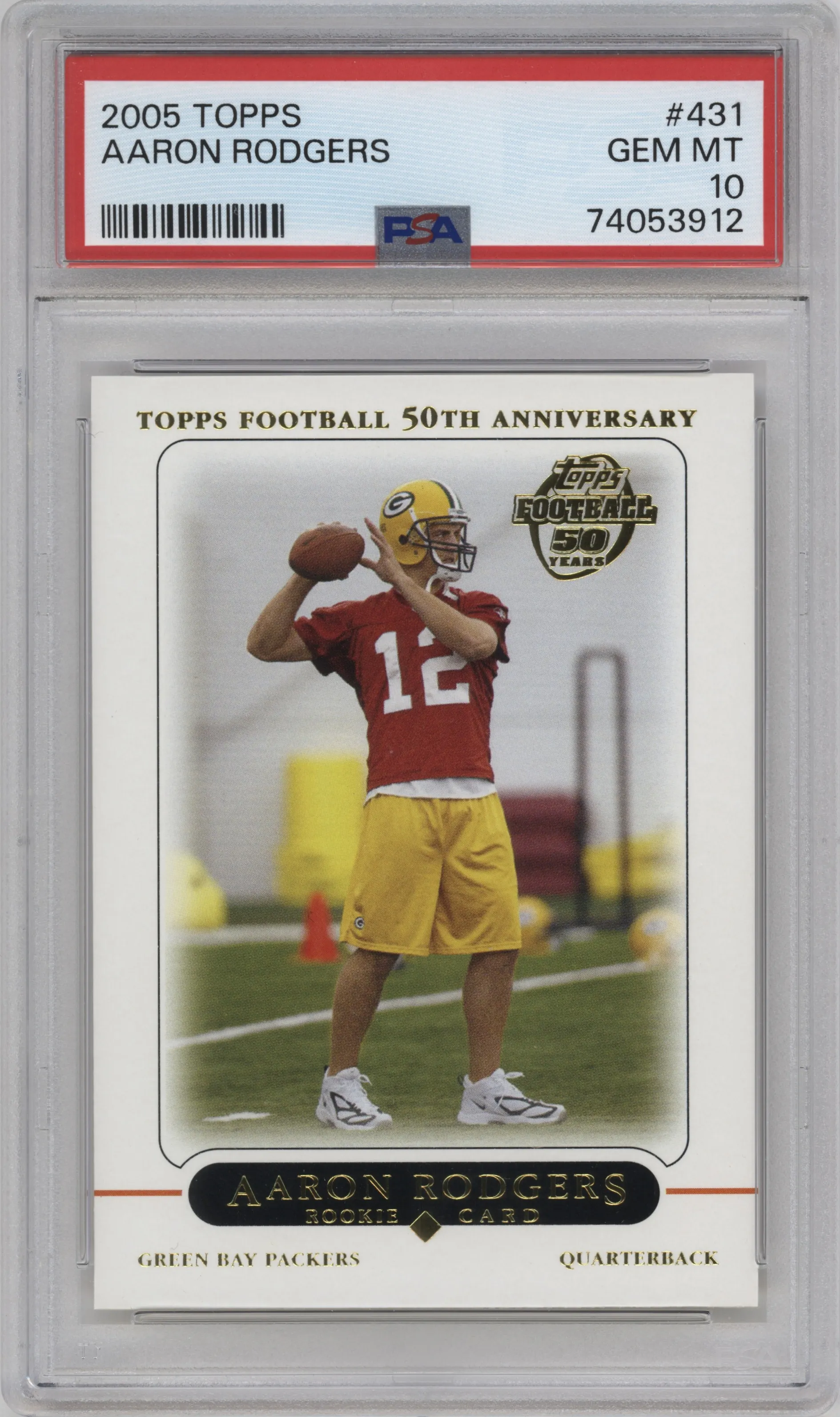 2005 Topps Aaron Rodgers PSA 10