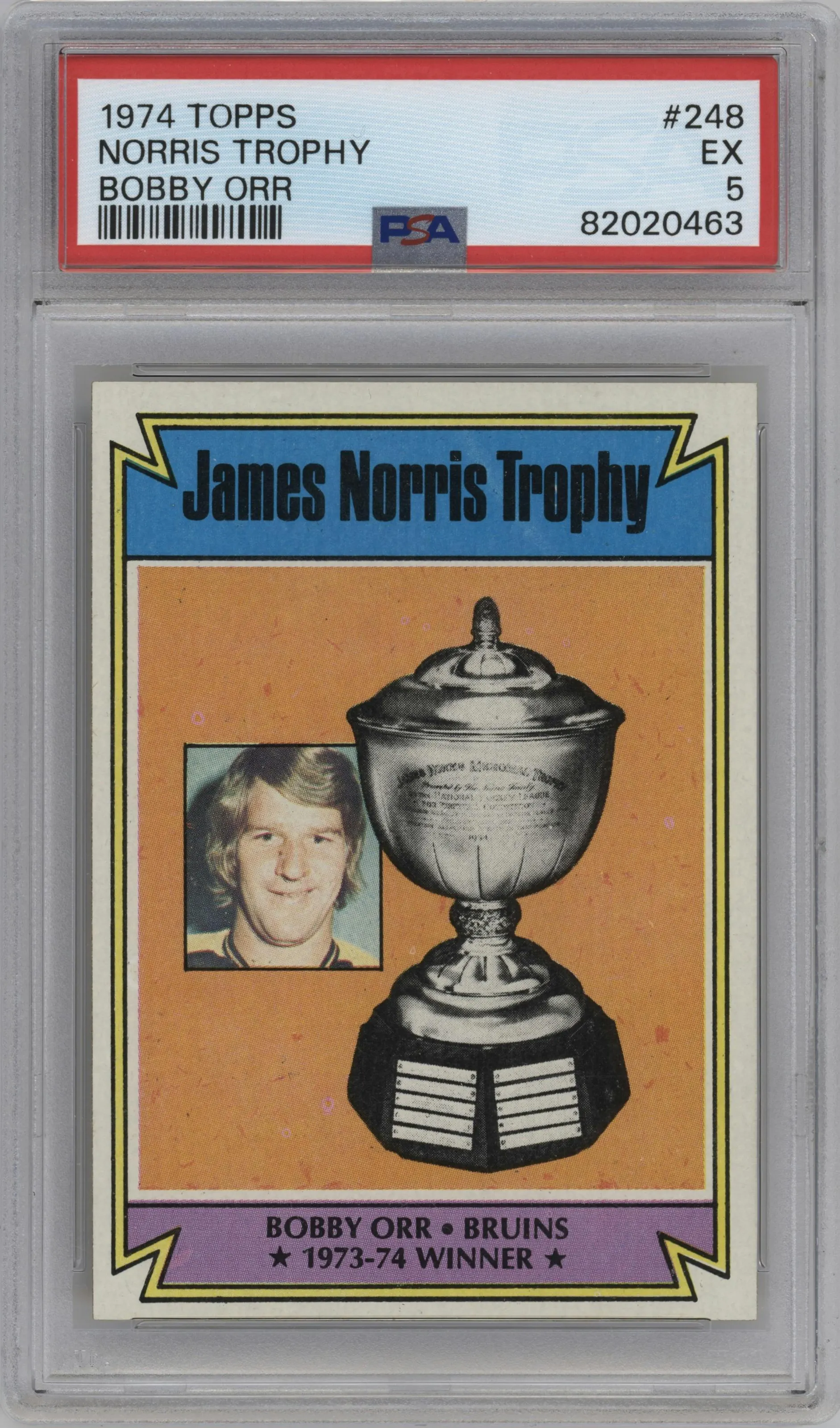 1974 Topps Bobby Orr #248 PSA 5