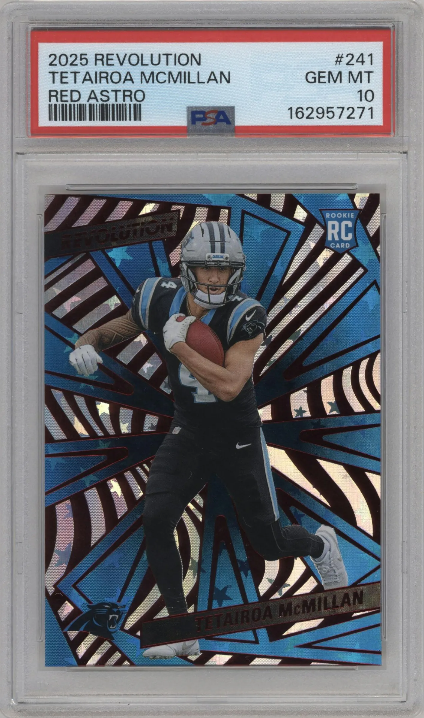 2025 Panini Revolution Tetairoa McMillan Red Astro #241 PSA 10
