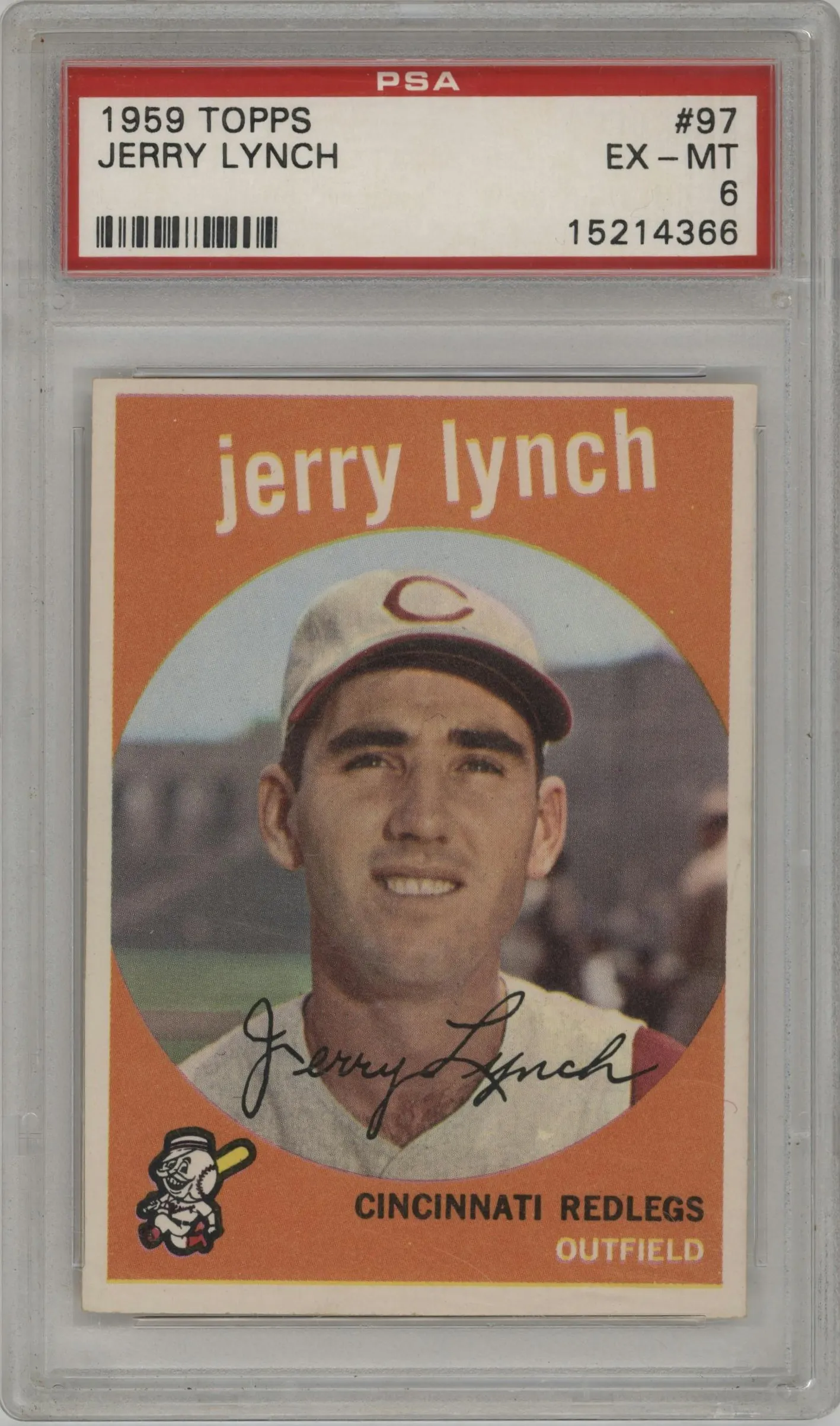 1959 Topps Jerry Lynch #97 PSA 6