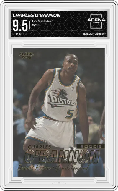 1997 Fleer Charles O'Bannon #253 ARENA CLUB 9.5