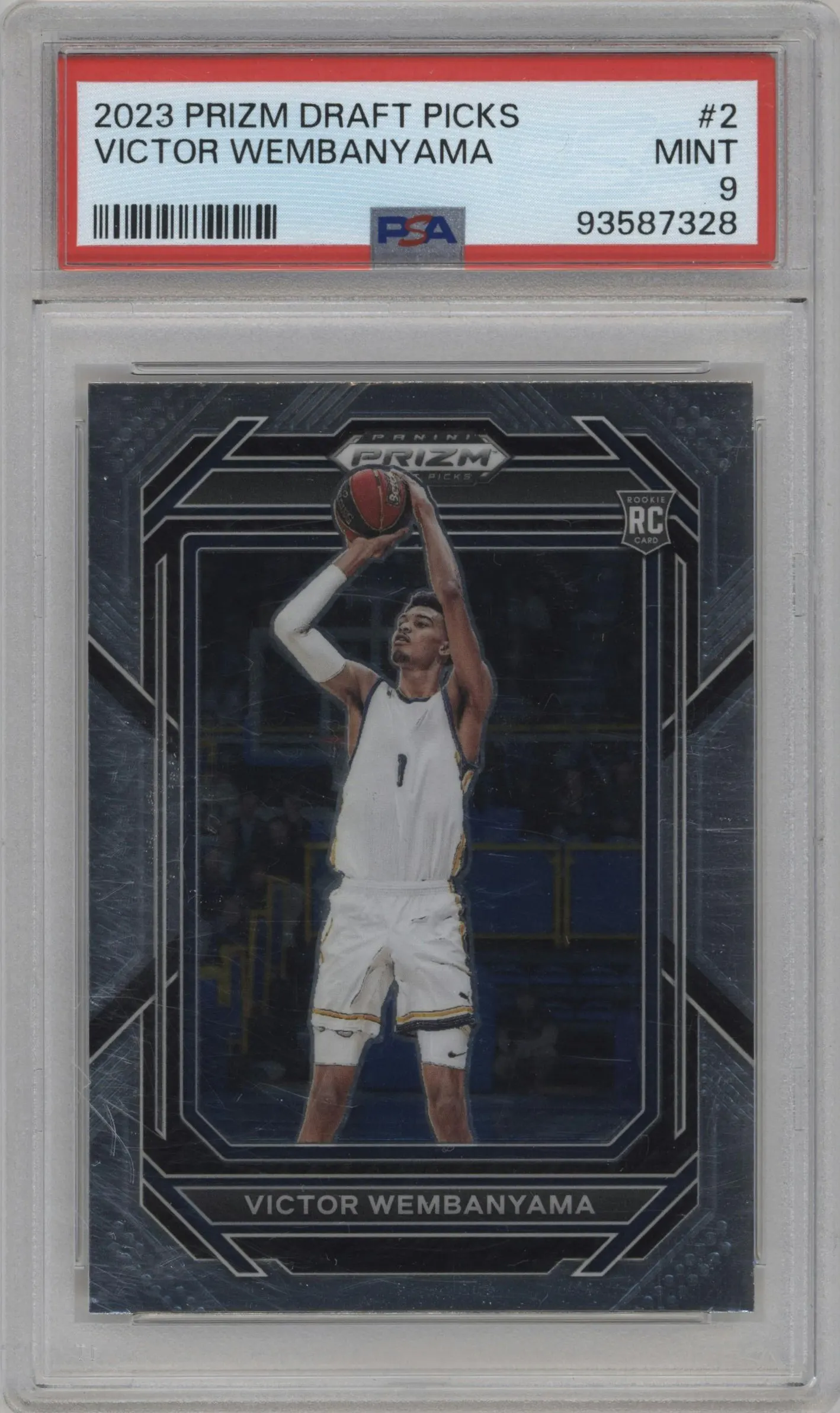 2023 Panini Prizm Draft Picks Victor Wembanyama PSA 9