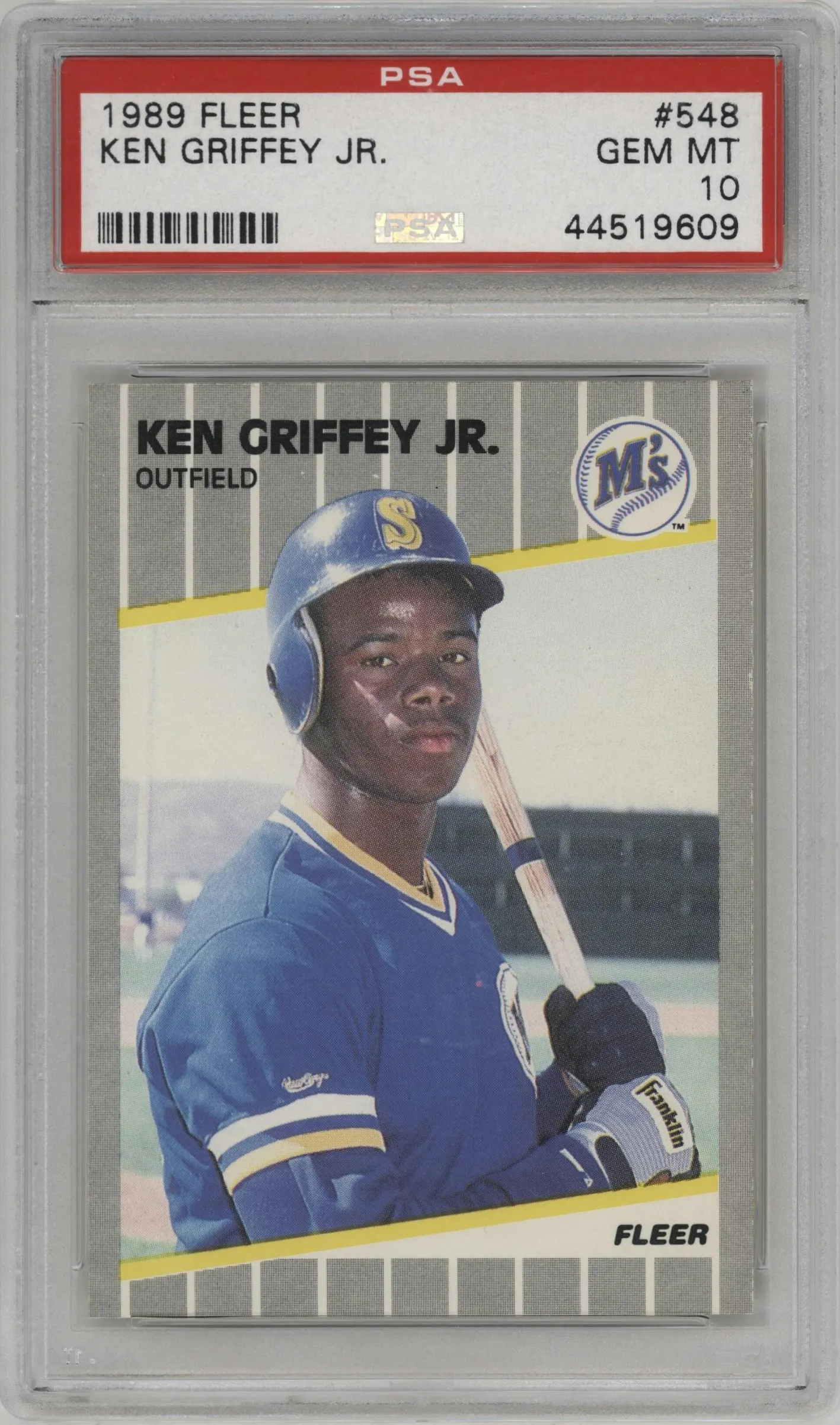 1989 Fleer Ken Griffey Jr. #548 PSA 10