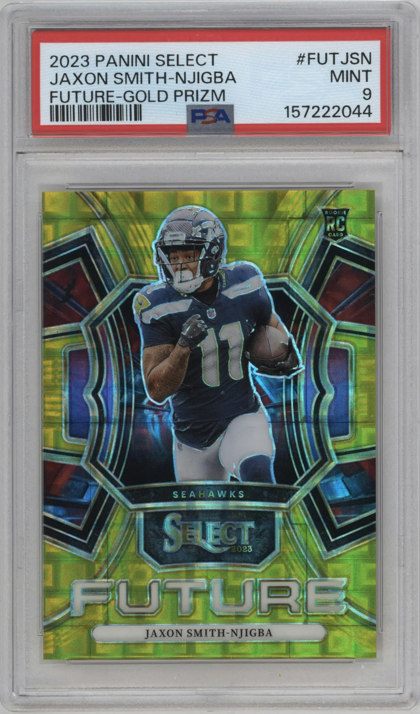 2023 Panini Select Future Jaxon Smith-Njigba Gold #FUT-JSN PSA 9