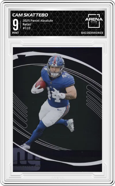 2025 Panini Absolute Cam Skattebo Retail #110 ARENA CLUB 9