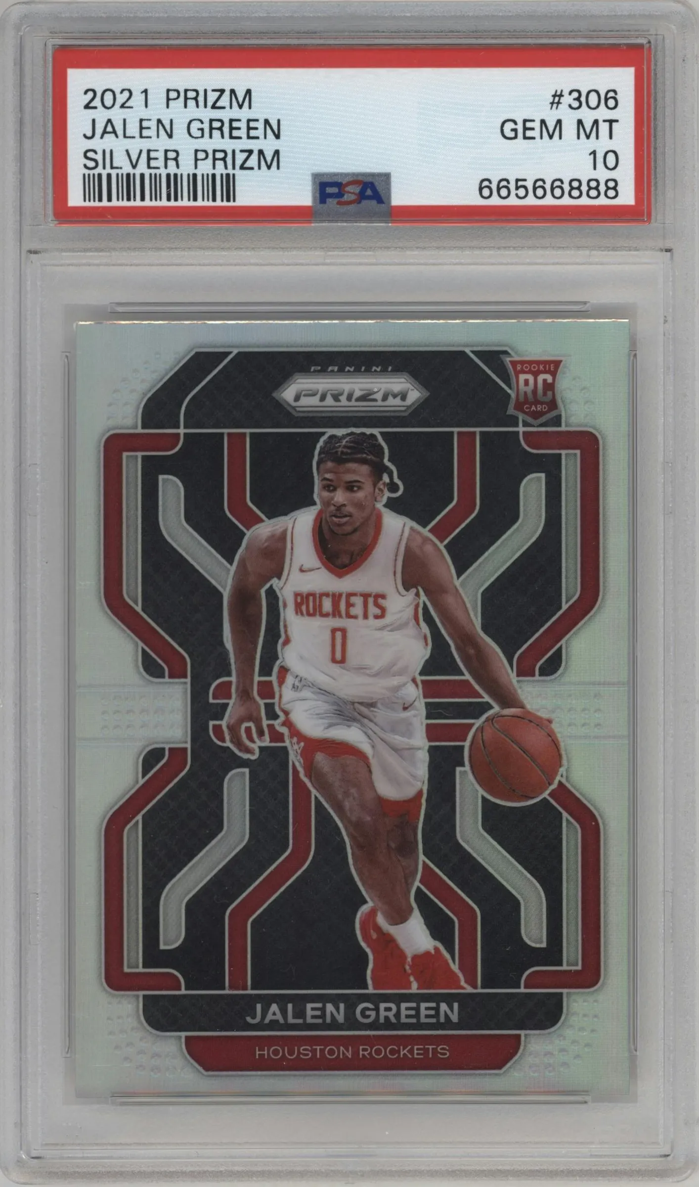 2021 Panini Prizm Jalen Green Silver Prizm #306 PSA 10