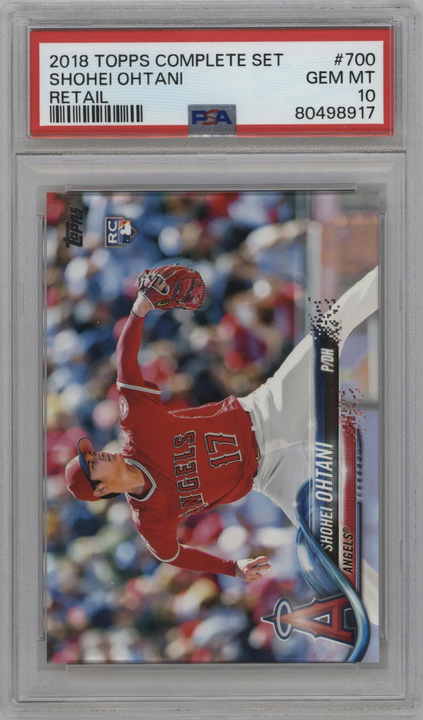 2018 Topps Complete Set Variation Shohei Ohtani #700 PSA 10