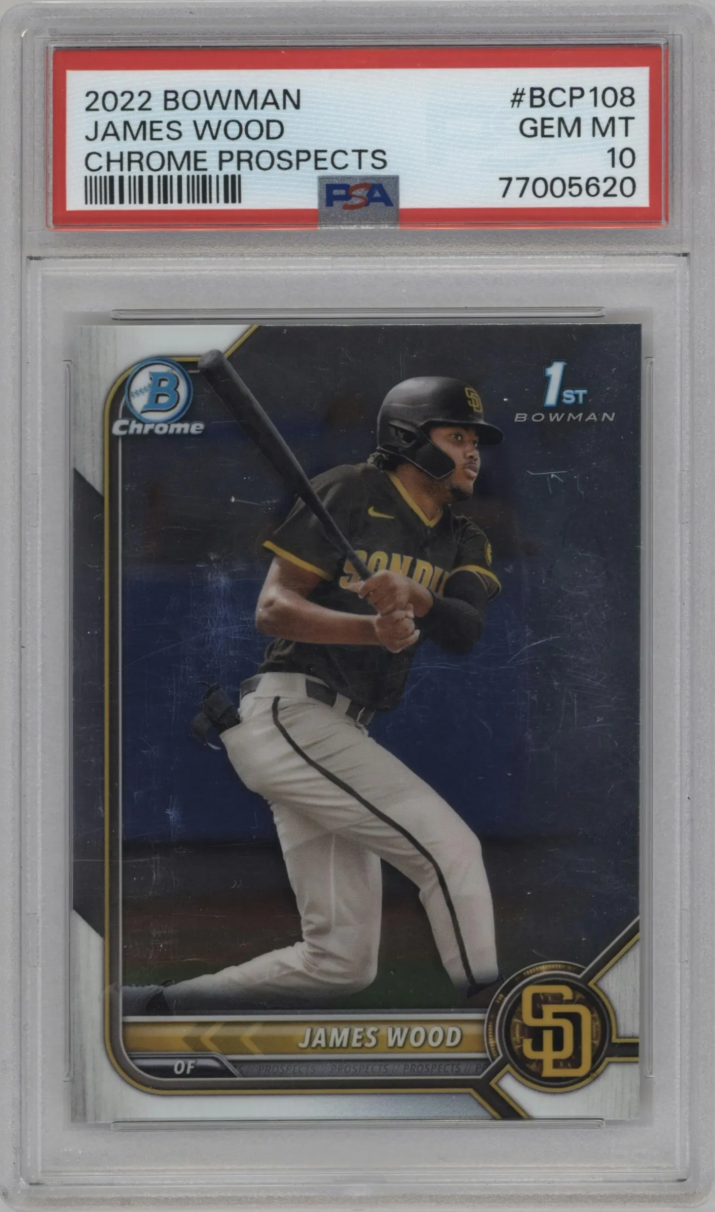 2022 Bowman Chr.Pros. James Wood PSA 10