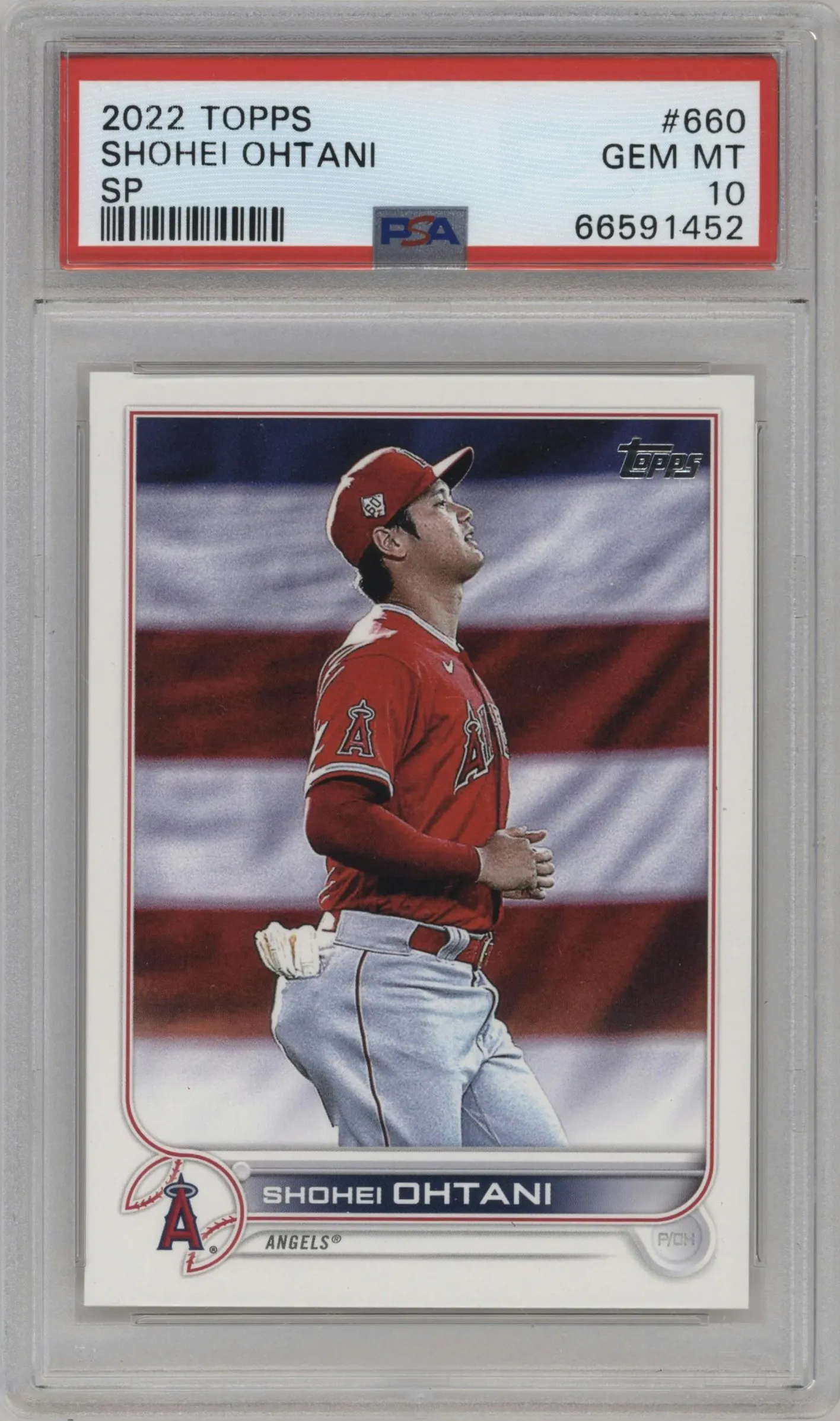 2022 Topps Series 2 SP Shohei Ohtani #660 PSA 10