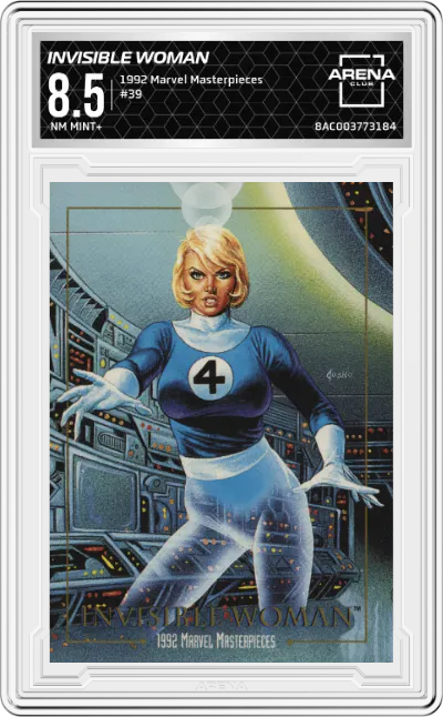 1992 SkyBox Marvel Masterpieces Invisible Woman ARENA CLUB 8.5