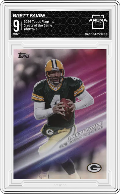 2026 Topps Flagship Greats of the Game Brett Favre #GOTG-8 ARENA CLUB 9