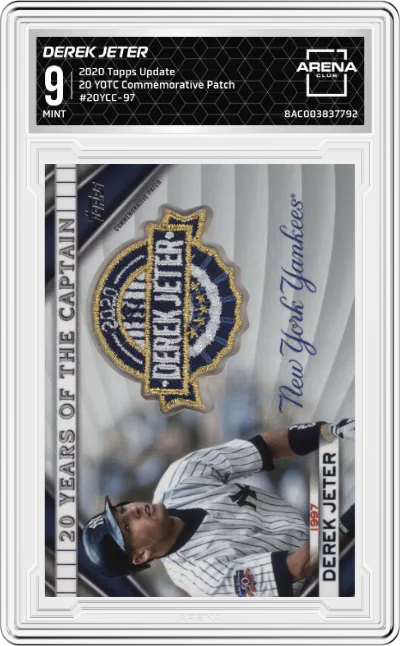 2020 Topps Update 20 YOTC Commemorative Patch Derek Jeter #20YCC-97 ARENA CLUB 9