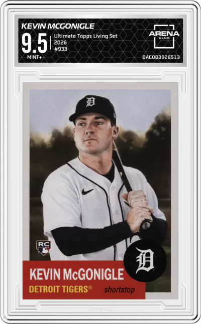 2018 Ultimate Topps Living Set 2026 Kevin McGonigle #933 ARENA CLUB 9.5