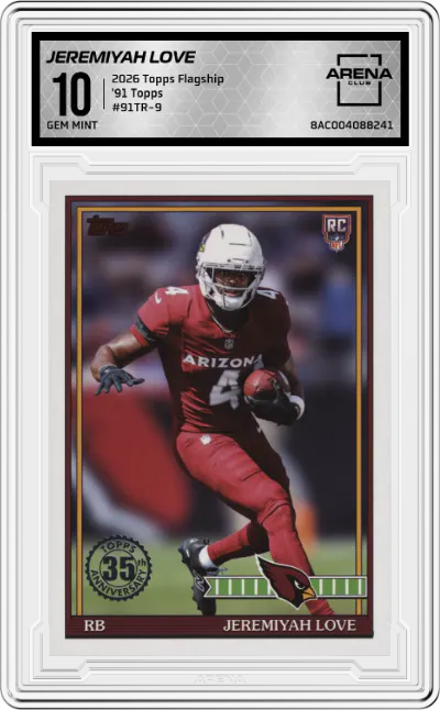 2026 Topps Flagship '91 Topps Jeremiyah Love #91TR-9 ARENA CLUB 10