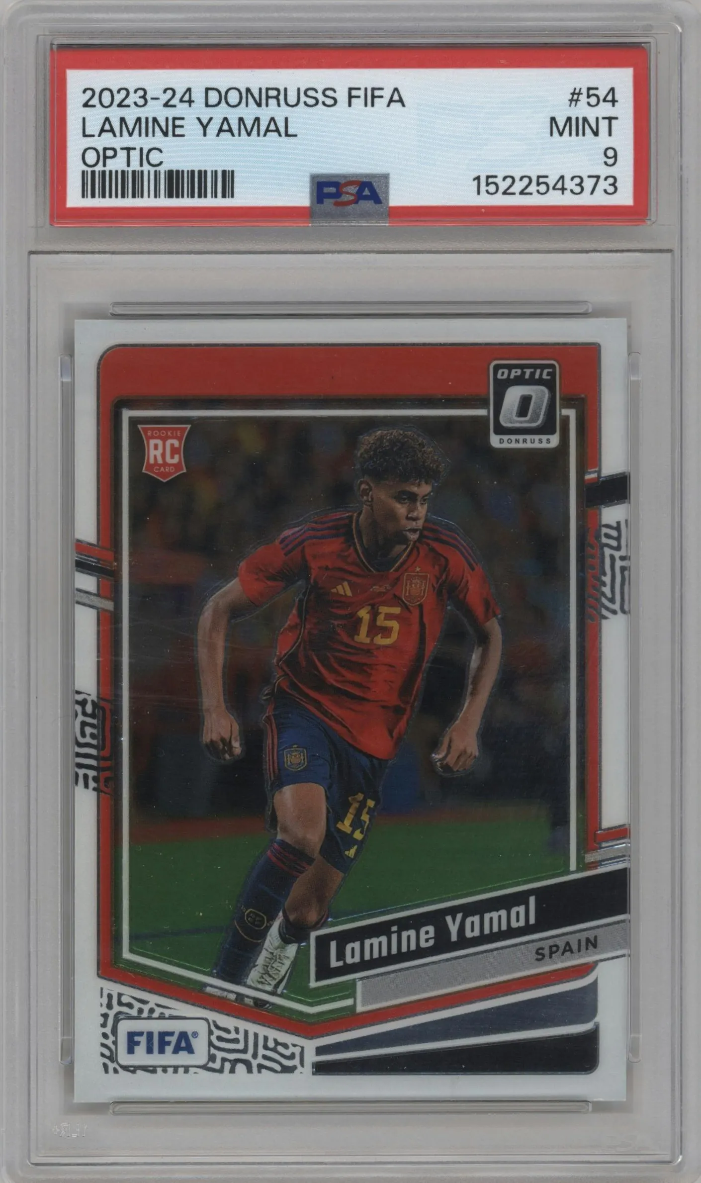 2023 Panini Donruss Optic Lamine Yamal #54 PSA 9