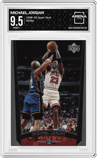 1998 Upper Deck Michael Jordan #230u ARENA CLUB 9.5